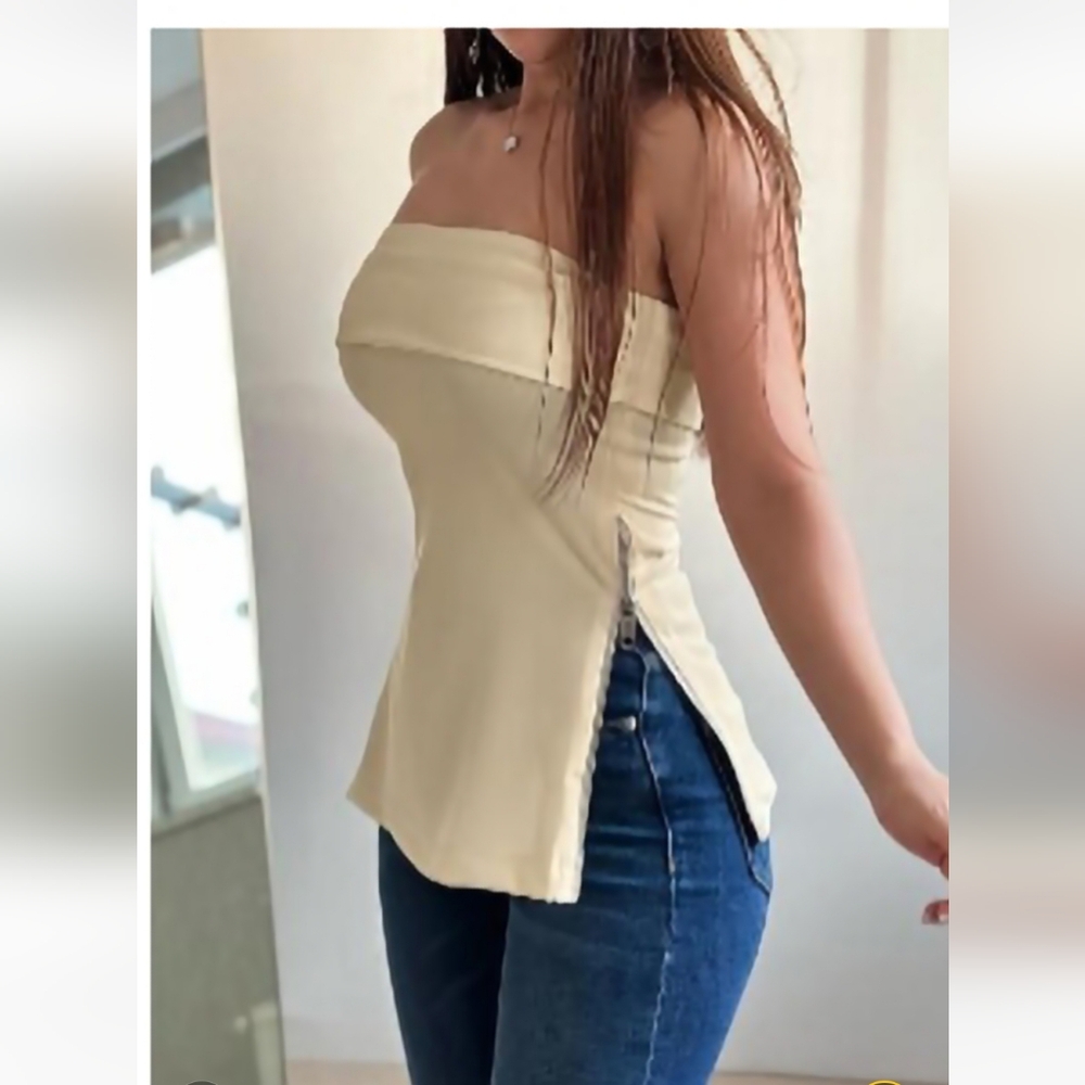 chic me strapless top
